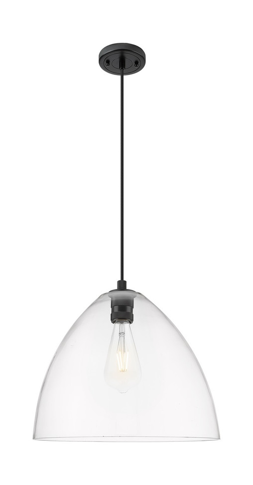 Innovations - 434-1P-BK-GBD-162 - One Light Pendant - Downtown Urban - Matte Black