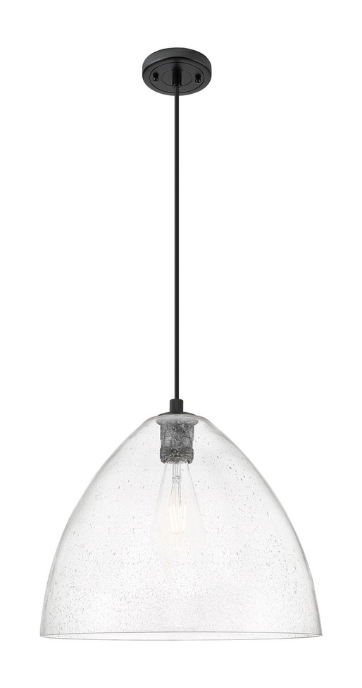 Innovations - 434-1P-BK-GBD-164 - One Light Pendant - Downtown Urban - Matte Black
