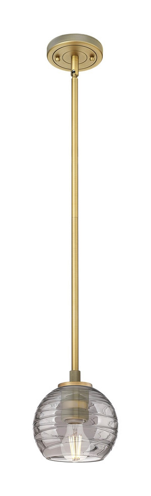 Innovations - 434-1S-BB-G1213-6SM - One Light Pendant - Downtown Urban - Brushed Brass