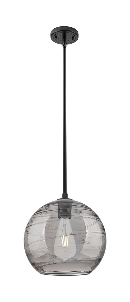 Innovations - 434-1S-BK-G1213-12SM - One Light Pendant - Downtown Urban - Matte Black