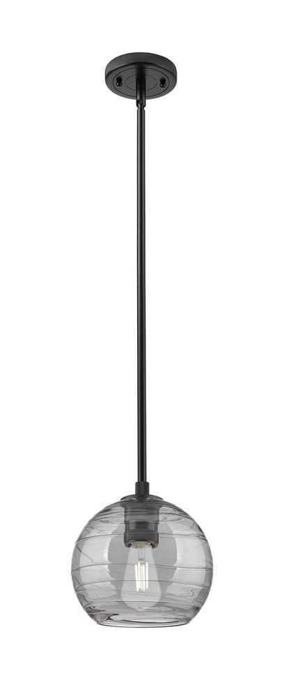 Innovations - 434-1S-BK-G1213-8SM - One Light Pendant - Downtown Urban - Matte Black