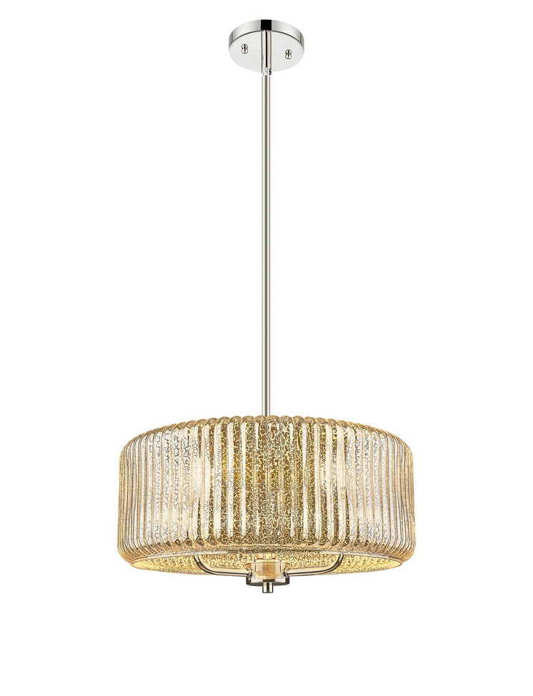 Innovations - 436-3S-PN-G436-16ME - Three Light Pendant - Downtown Urban - Polished Nickel