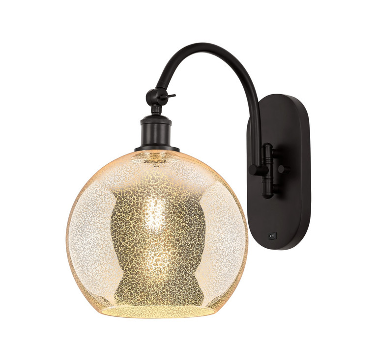Innovations - 918-1W-OB-G128-10 - One Light Wall Sconce - Ballston - Oil Rubbed Bronze