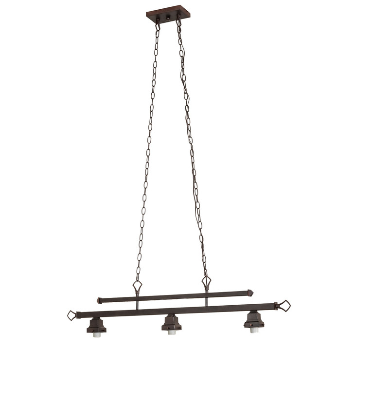 Meyda Tiffany - 138793 - Three Light Island Pendant Hardware - Island Pendant Hardware - Mahogany Bronze