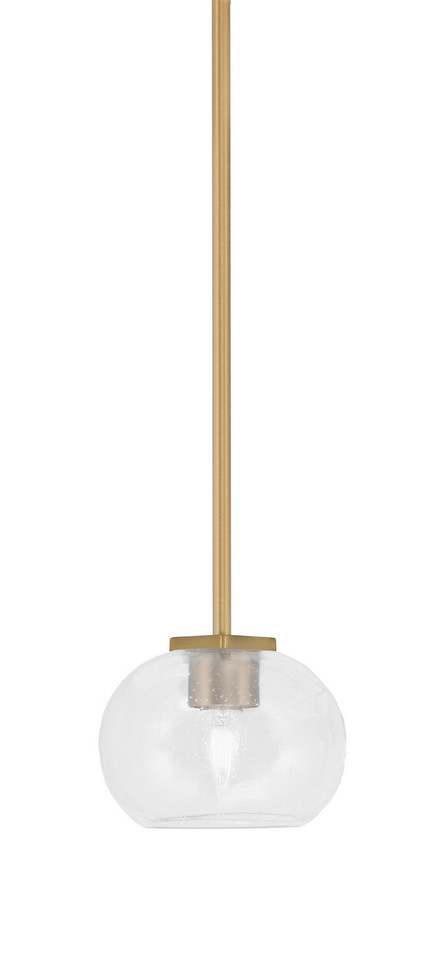 Toltec Lighting - 1201-NAB-202 - One Light Mini Pendant - Franklin - New Age Brass