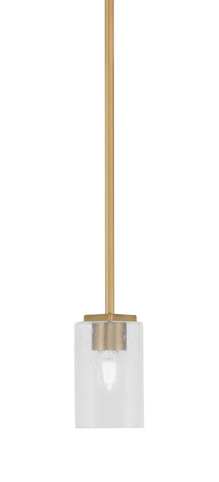 Toltec Lighting - 1201-NAB-300 - One Light Mini Pendant - Franklin - New Age Brass