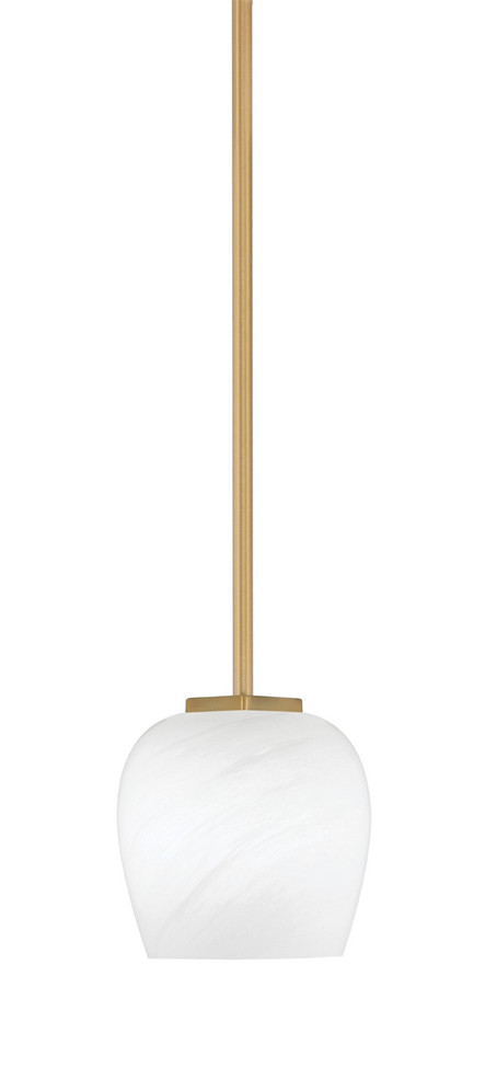Toltec Lighting - 1201-NAB-4811 - One Light Mini Pendant - Franklin - New Age Brass