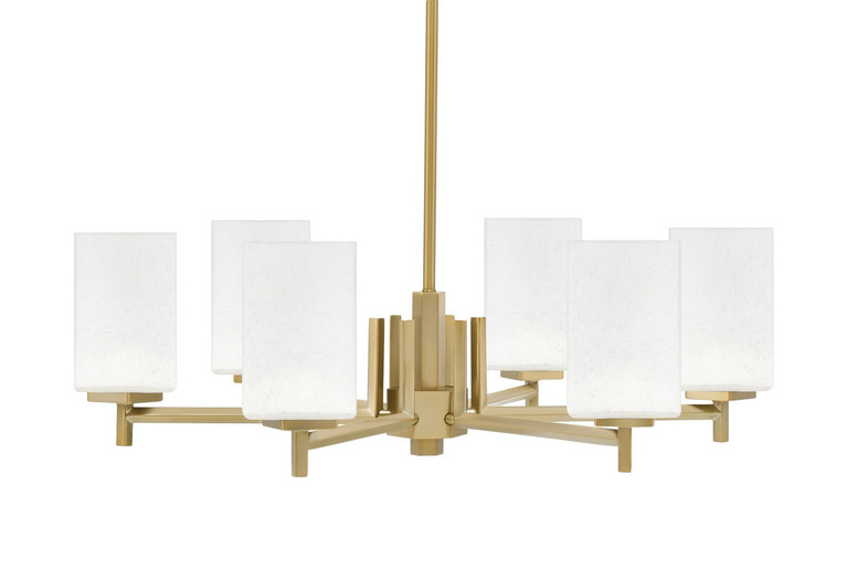 Toltec Lighting - 1206-NAB-531 - Six Light Chandelier - Franklin - New Age Brass