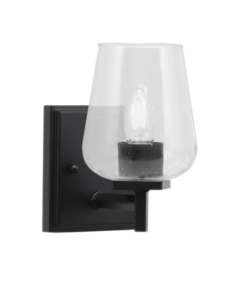 Toltec Lighting - 1211-MB-210 - One Light Wall Sconce - Franklin - Matte Black