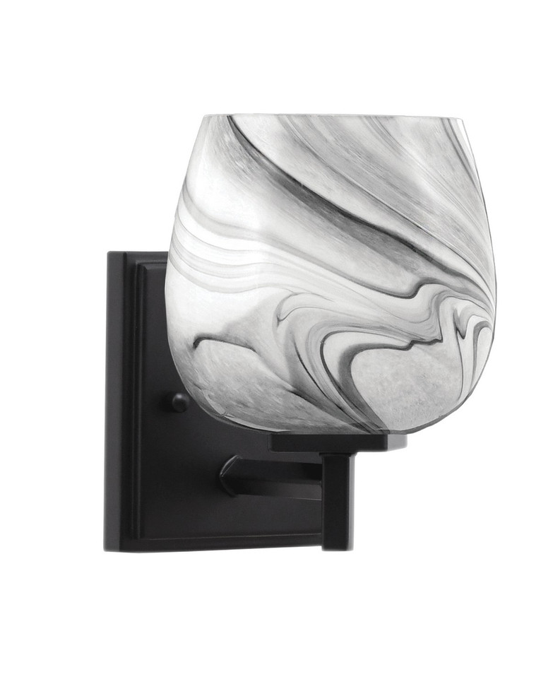 Toltec Lighting - 1211-MB-4819 - One Light Wall Sconce - Franklin - Matte Black