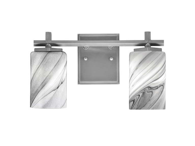 Toltec Lighting - 1212-GP-3009 - Two Light Bath Bar - Franklin - Graphite