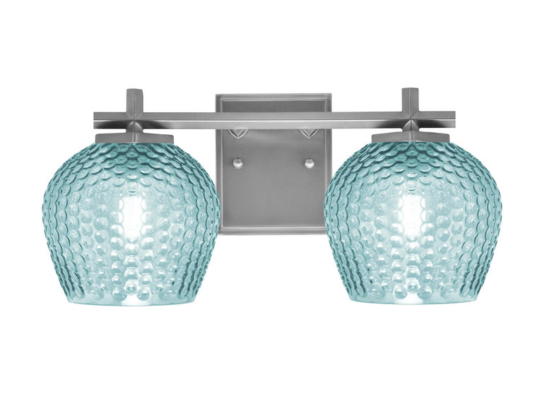 Toltec Lighting - 1212-GP-4605 - Two Light Bath Bar - Franklin - Graphite