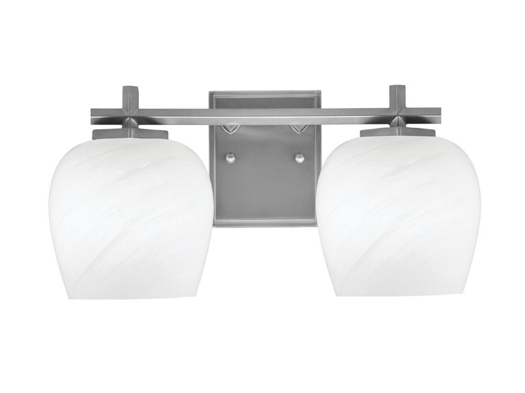 Toltec Lighting - 1212-GP-4811 - Two Light Bath Bar - Franklin - Graphite