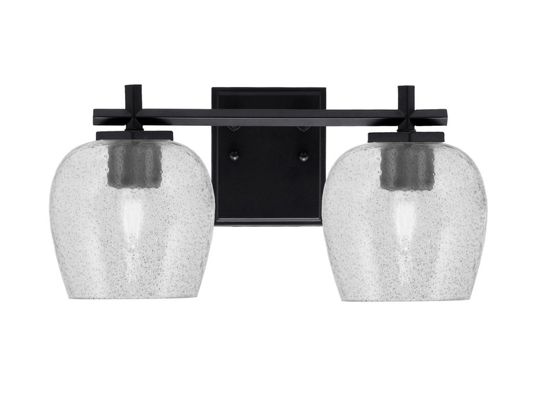 Toltec Lighting - 1212-MB-4812 - Two Light Bath Bar - Franklin - Matte Black