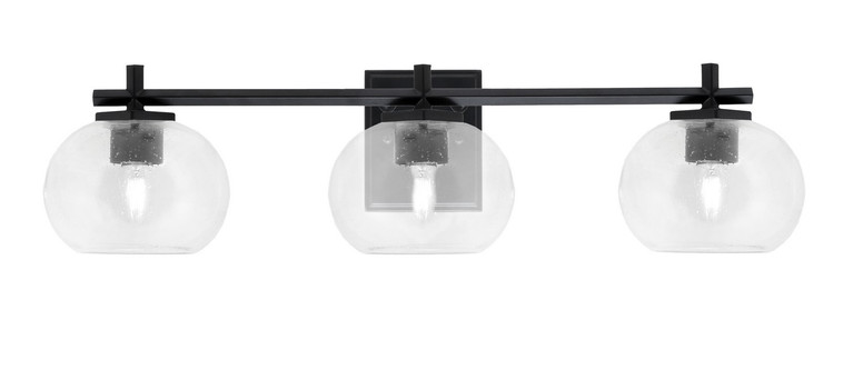 Toltec Lighting - 1213-MB-202 - Three Light Bath Bar - Franklin - Matte Black