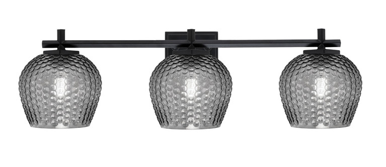 Toltec Lighting - 1213-MB-4602 - Three Light Bath Bar - Franklin - Matte Black
