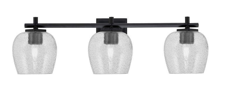 Toltec Lighting - 1213-MB-4812 - Three Light Bath Bar - Franklin - Matte Black