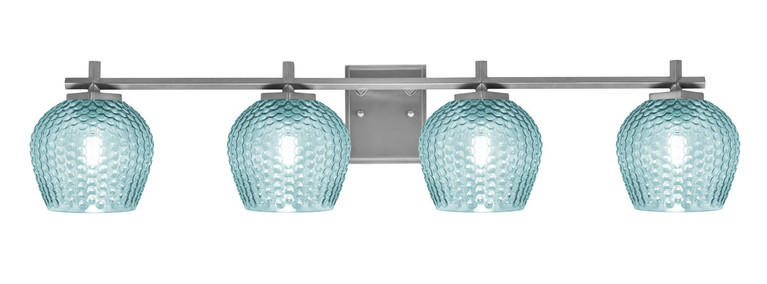 Toltec Lighting - 1214-GP-4605 - Four Light Bath Bar - Franklin - Graphite
