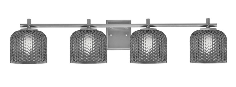 Toltec Lighting - 1214-GP-4612 - Four Light Bath Bar - Franklin - Graphite