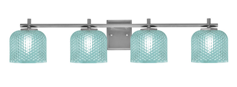 Toltec Lighting - 1214-GP-4615 - Four Light Bath Bar - Franklin - Graphite