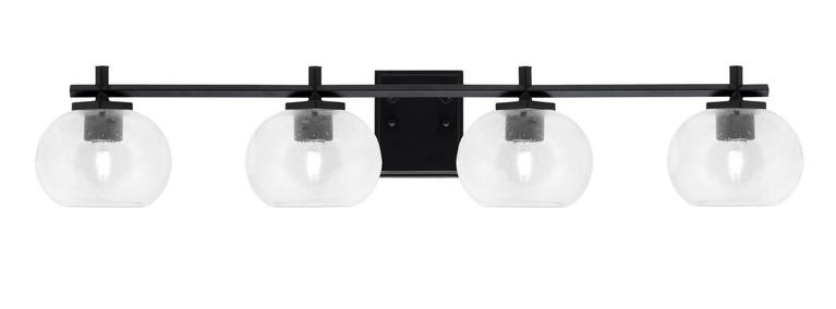 Toltec Lighting - 1214-MB-202 - Four Light Bath Bar - Franklin - Matte Black