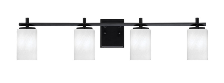 Toltec Lighting - 1214-MB-3001 - Four Light Bath Bar - Franklin - Matte Black