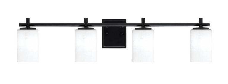 Toltec Lighting - 1214-MB-310 - Four Light Bath Bar - Franklin - Matte Black
