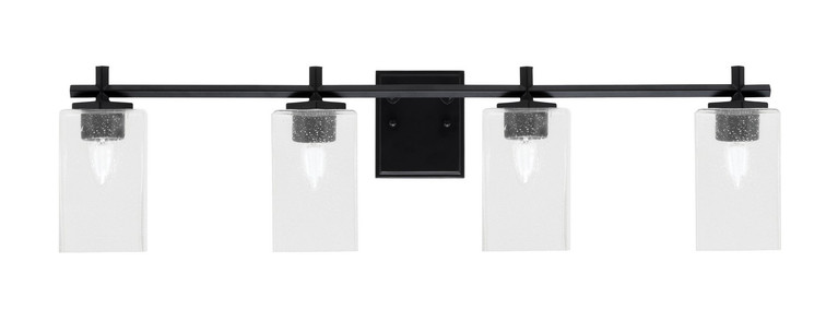 Toltec Lighting - 1214-MB-530 - Four Light Bath Bar - Franklin - Matte Black