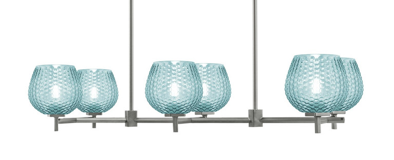 Toltec Lighting - 1226-GP-4605 - Six Light Island Pendant - Franklin - Graphite