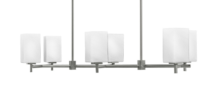 Toltec Lighting - 1226-GP-531 - Six Light Island Pendant - Franklin - Graphite