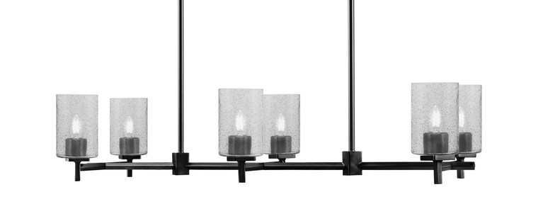 Toltec Lighting - 1226-MB-3002 - Six Light Island Pendant - Franklin - Matte Black