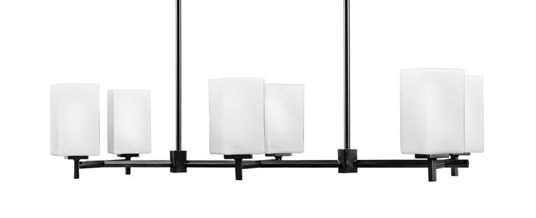 Toltec Lighting - 1226-MB-531 - Six Light Island Pendant - Franklin - Matte Black