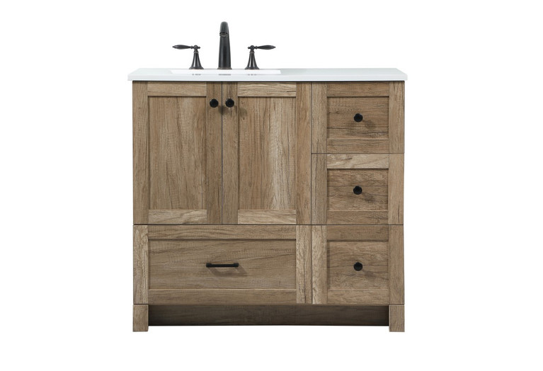 Elegant Lighting - VF2836NT - Single Bathroom Vanity - Soma - natural oak
