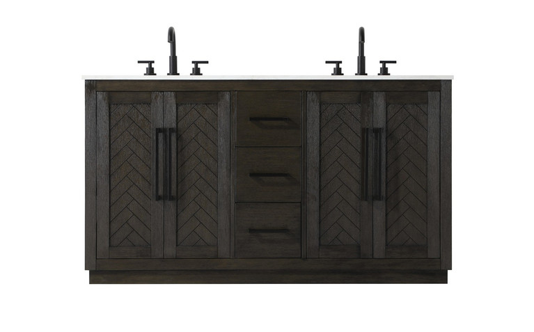 Elegant Lighting - VF29060DCO - Bathroom Vanity - Chase - Chocolate Oak