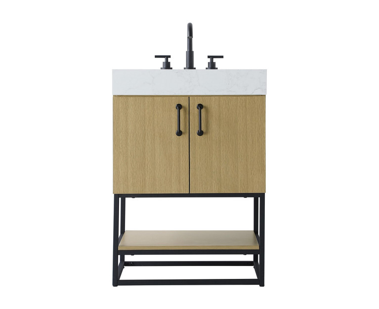 Elegant Lighting - VF29224MHB - Bathroom Vanity - Caroline - Honey Brown