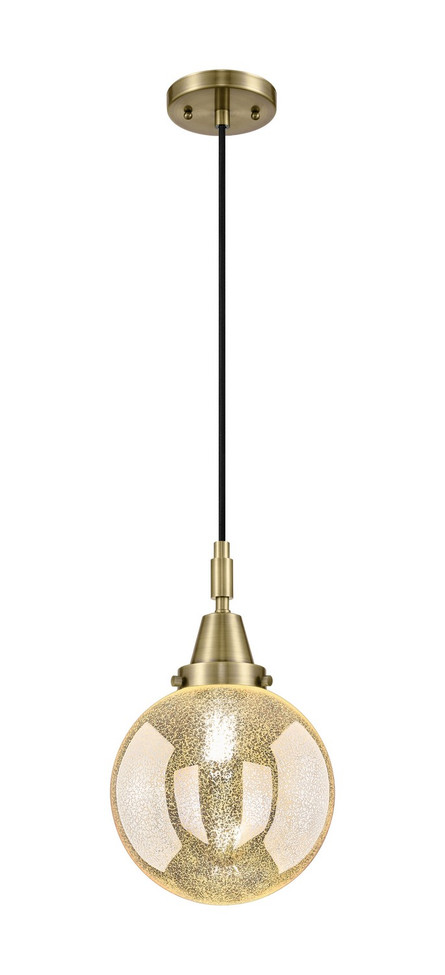Innovations - 447-1P-AB-G208-8 - One Light Mini Pendant - Caden - Antique Brass