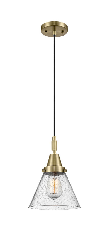Innovations - 447-1P-AB-G44 - One Light Mini Pendant - Caden - Antique Brass