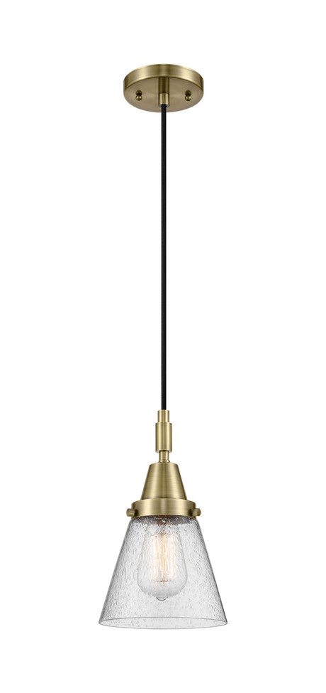 Innovations - 447-1P-AB-G64 - One Light Mini Pendant - Caden - Antique Brass
