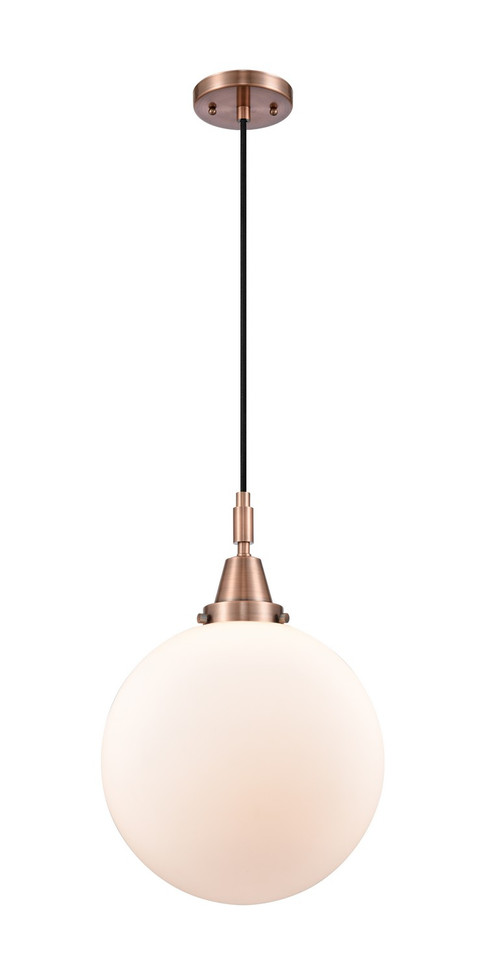 Innovations - 447-1P-AC-G201-12 - One Light Mini Pendant - Caden - Antique Copper