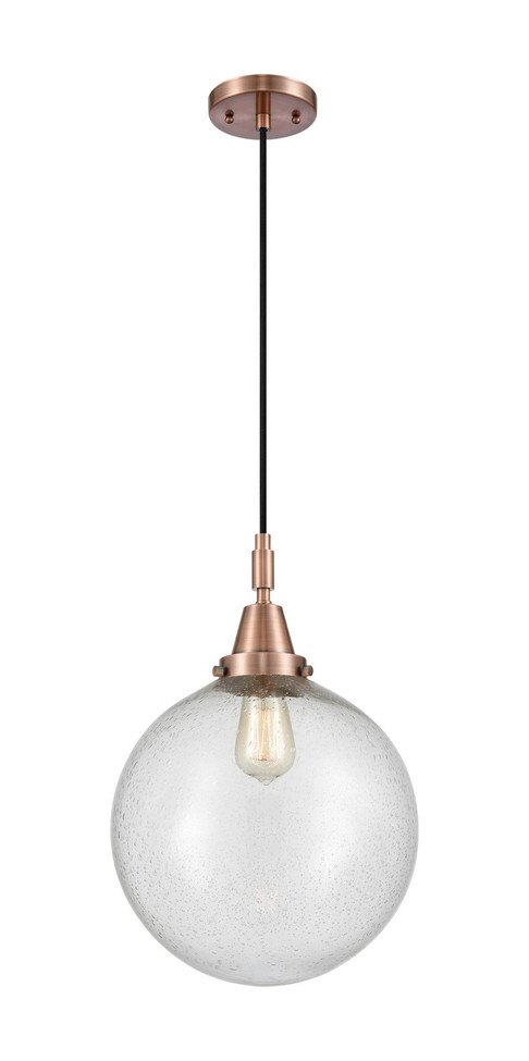 Innovations - 447-1P-AC-G204-12 - One Light Mini Pendant - Caden - Antique Copper