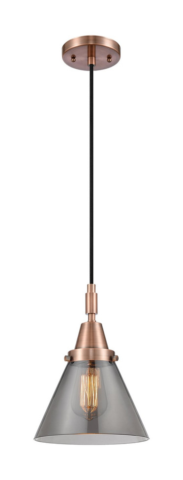 Innovations - 447-1P-AC-G43 - One Light Mini Pendant - Caden - Antique Copper