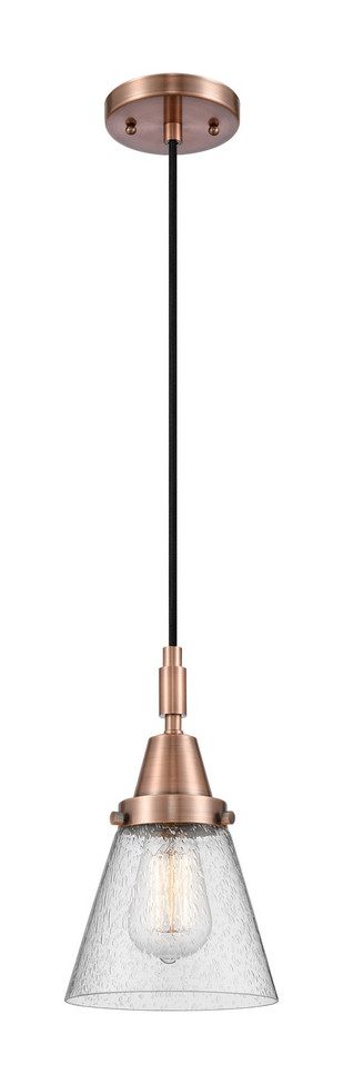 Innovations - 447-1P-AC-G64 - One Light Mini Pendant - Caden - Antique Copper