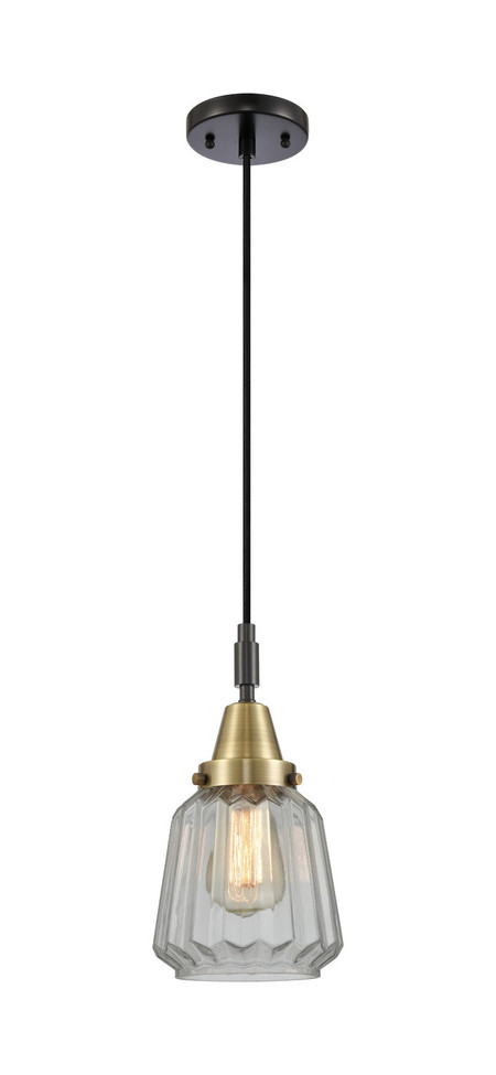 Innovations - 447-1P-BAB-G142 - One Light Mini Pendant - Caden - Black Antique Brass