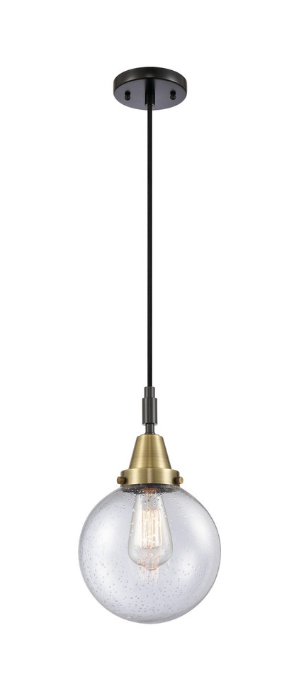 Innovations - 447-1P-BAB-G204-8 - One Light Mini Pendant - Caden - Black Antique Brass