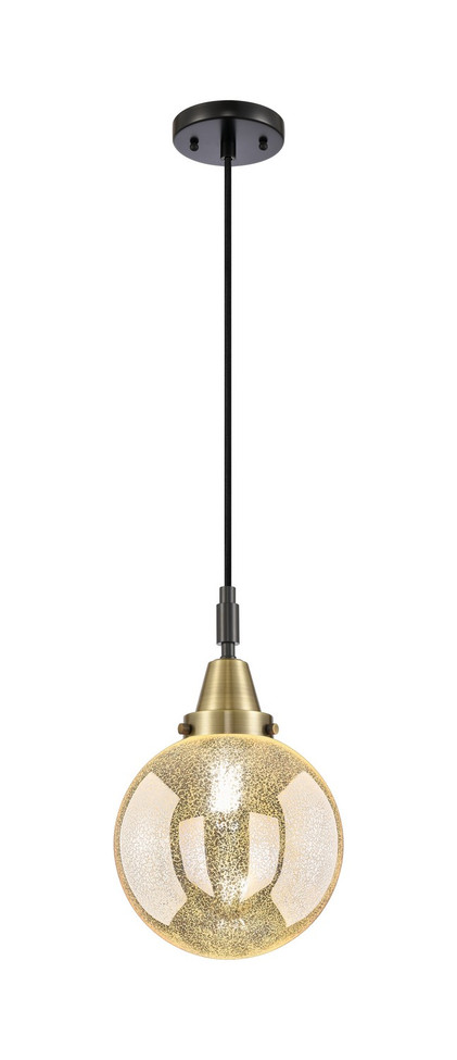 Innovations - 447-1P-BAB-G208-8 - One Light Mini Pendant - Caden - Black Antique Brass