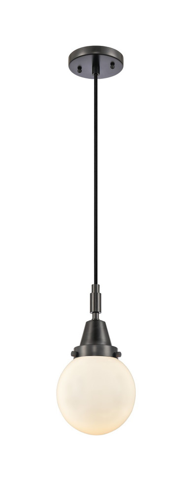 Innovations - 447-1P-BK-G201-6 - One Light Mini Pendant - Caden - Matte Black