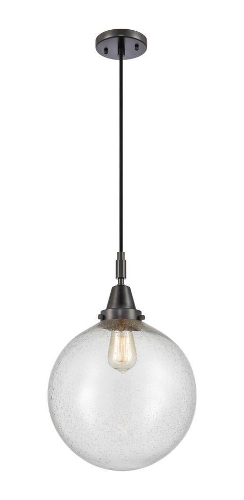 Innovations - 447-1P-BK-G204-12 - One Light Mini Pendant - Caden - Matte Black