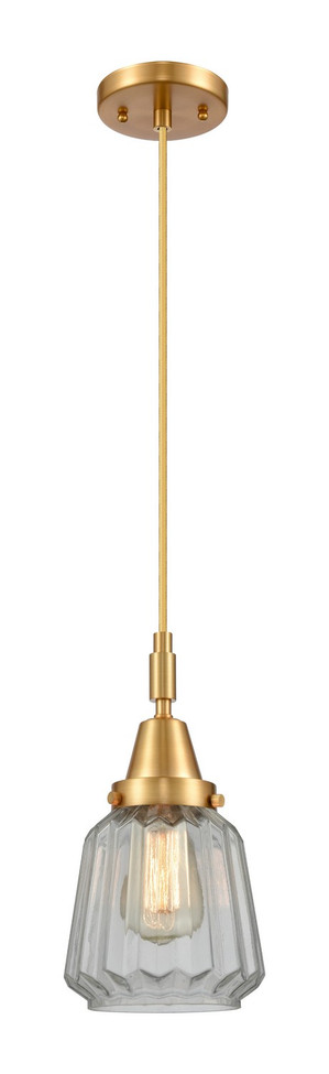 Innovations - 447-1P-SG-G142 - One Light Mini Pendant - Caden - Satin Gold