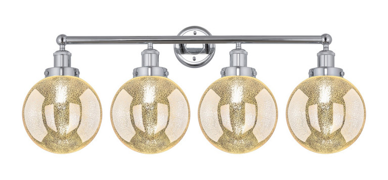 Innovations - 616-4W-PC-G208-8 - Four Light Bath Vanity - Edison - Polished Chrome