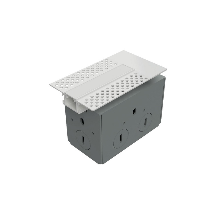 W.A.C. Lighting - LED-T-RBOX4-WT - Recessed Mounted Mud-In Channel Wiring Box - Invisiled - White